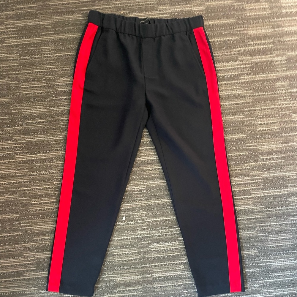 Banana republic Blue pants with red stripes to the side